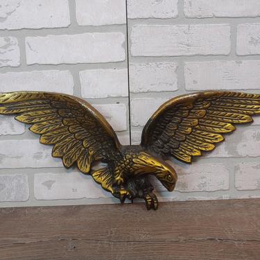 Vintage Gold Eagle Wall Plaque 