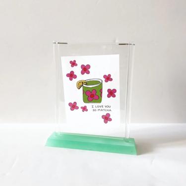 Green Acrylic Photo Stand 