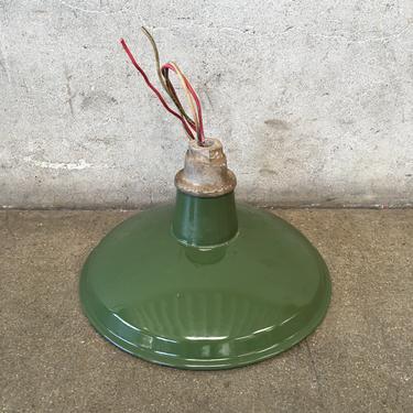 Green Industrial Porcelain Lamp