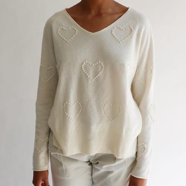 Estheme Cachmere The Heart Crop Sweater, Size L