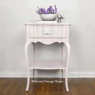 Lavender French Provincial Nightstand 