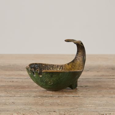 Pal-Bell Bronze Whale Ashtray