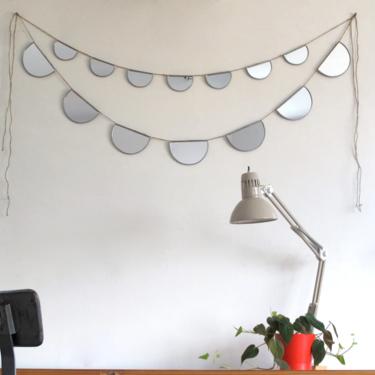 Pair Of Mirror Buntings Small Large Half Circle Banner Garland Strand Pair Of 2 Fluxglass Dennis Smith by fluxglass