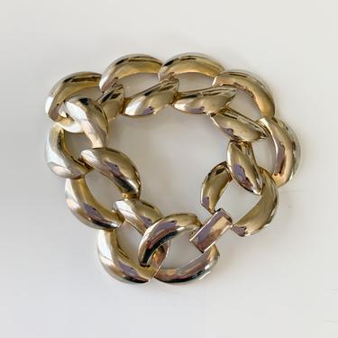 vintage thick chain bracelet 