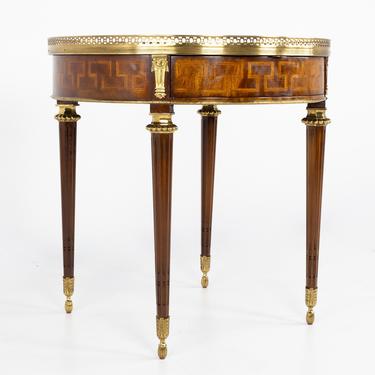 Louis XVI Style Maitland Smith Bouillotte Table 