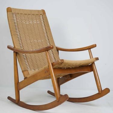 Danish Cord Rocking Chair