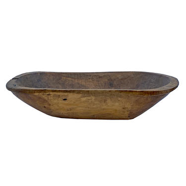Natural Wood Carved Rustic Long Tray Bowl Display Container ws989E by GoldenLotusAntiques