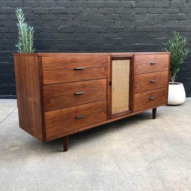 Mid-Century Modern Walnut Dresser by Lane Furniture 