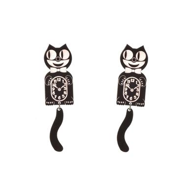 Cat Clock Earrings