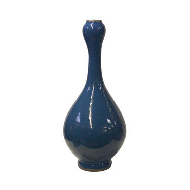 Chinese Fine Handmade Bright Blue Ceramic Porcelain Vase ws286E 