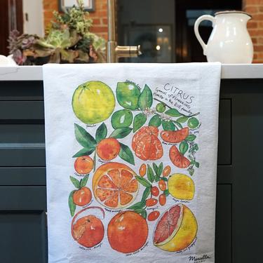 Citrus Watercolor Kitchen Towel
