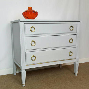 Small dresser(Paris grey with gold) / night stand / accent table by Unique
