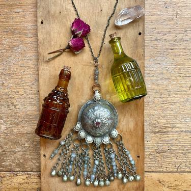 Vintage Tribal Pendant Necklace Labradorite Jewelry Handmade Gifts 
