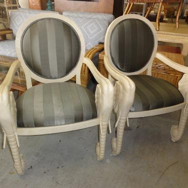 Pair of Elephant Arm Chairs