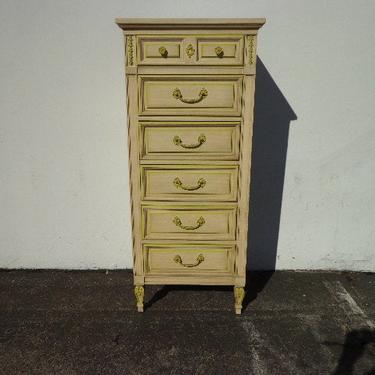 Lingerie Chest Dresser Tallboy French Provincial Drawers Bedroom Storage Closet Dressing Table Shabby Chic Boho Bohemian CUSTOM PAINT Avail 