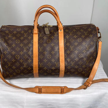 Louis Vuitton Monogram Keepall 50 Shoulder Strap Luggage Tag