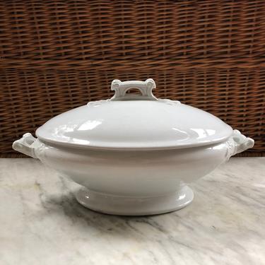 Antique English Ironstone Covered Tureen 