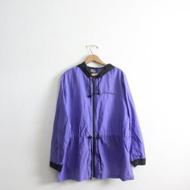 Sporty Purple 90s Windbreaker Jacket 