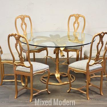 Arthur Court Tiger Lily Dining Table and Chairs 
