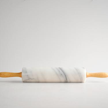 Vintage Marble Rolling Pin, Pastry Rolling Pin, Carrara Marble Rolling Pin 