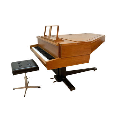 Mid Century Modern Grand Piano by Lindner designed by Nico Rippen 
