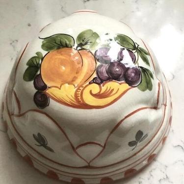 Vintage A.B.C. Bassano Vintage Hand Painted Orange Fruit Design Italian Ceramic Mold/ Mould, Gelitan Mold Made in Italy Circa 1960 by LeChalet