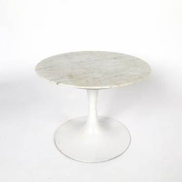 Saarinen Style Marble Top Occasional Table