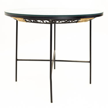 Umanoff for Shaver Howard Glass Round Dining Table