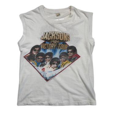 (S) 1984 Jacksons Victory Tour T Shirt 041521.