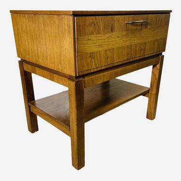 Mid-Century Modern One Drawer Nightstand by Bassett Furniture