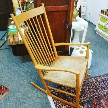                   Mid Century Hans Wegner Rocking Chair. $500 