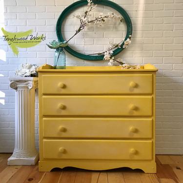 Spring Yellow Changing Table