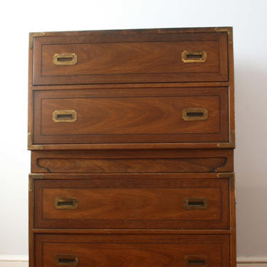 Pair of Campaign Nightstands