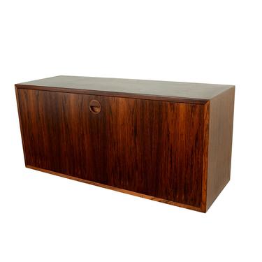 Rosewood Floating Desk or Bar Cabinet for a HG Furniture, Hansen Guldborg Wall Unit Danish Modern 