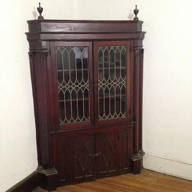 Late 19th century corner cabinet $1200 #adamsmorgan #antique #petworth #architecturalsalvage