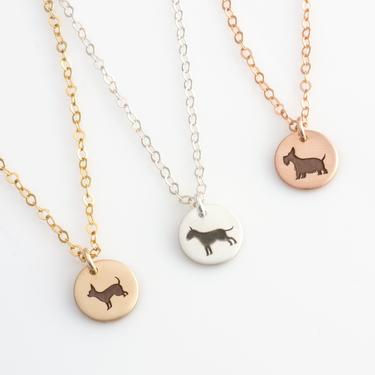 Dog Mom Necklace, Personalized Pet Necklace, French Bulldog, Yorkie, Beagle, Chihuahua, Golden Retriever, Labrador, Dog Memorial Necklace 