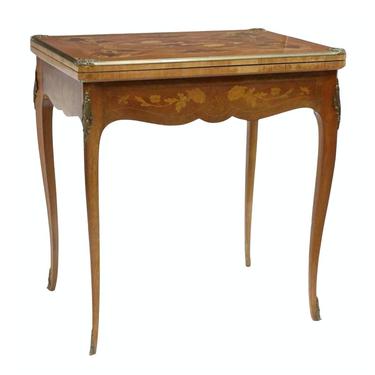 French Louis XV Style Games Table, Stamped M P 