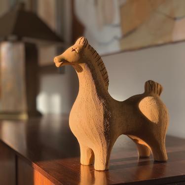 Aldo Londi | Bitossi | Unglazed Etruscan Horse 