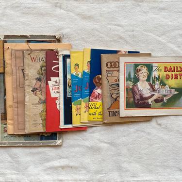 Vintage Lot of 10 Advertising Recipe Cook Books 