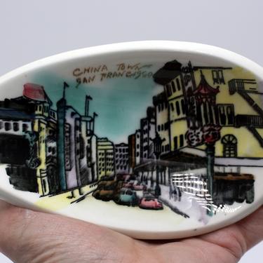 vintage China Town San Francisco spoon rest 