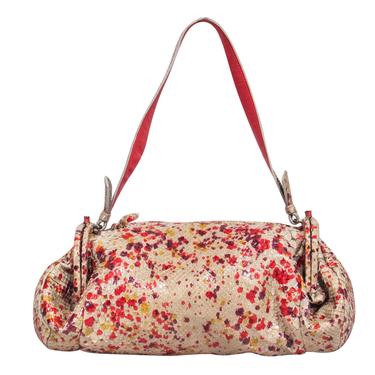 Bottega Veneta - Multicolored Speckled Snakeskin Handbag