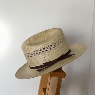 Stetson Open Road Straw Cowboy Hat 10X | Color Toasted | Western Hat | Size 7 1/8 - 57 | Summer Hat 
