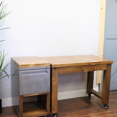 Desk / Farmhouse  / Drawer / Solid Wood - All wood / classic / rustic office furniture / unique desk 