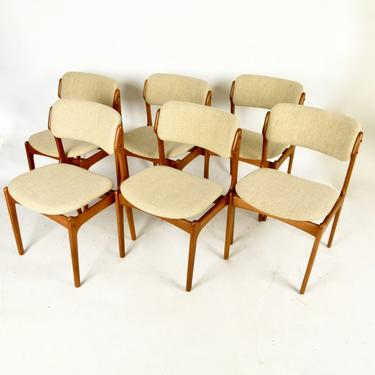 Set of 6 Teak Erik Buch Dining Chairs