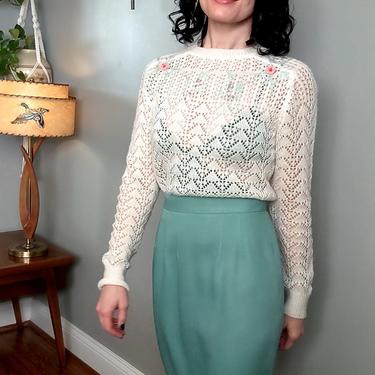 Vintage 1980's Light Green KGR Skirt 