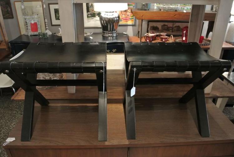 Leather benches. $195/each