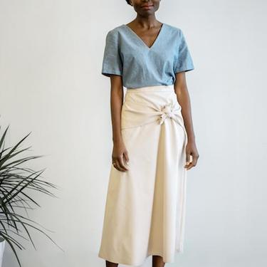Knotted A-Line Skirt