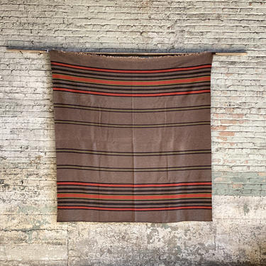Antique Striped Wool Saddle Blanket 75x81 