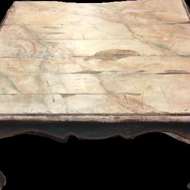 Square Decorative wood coffee table
