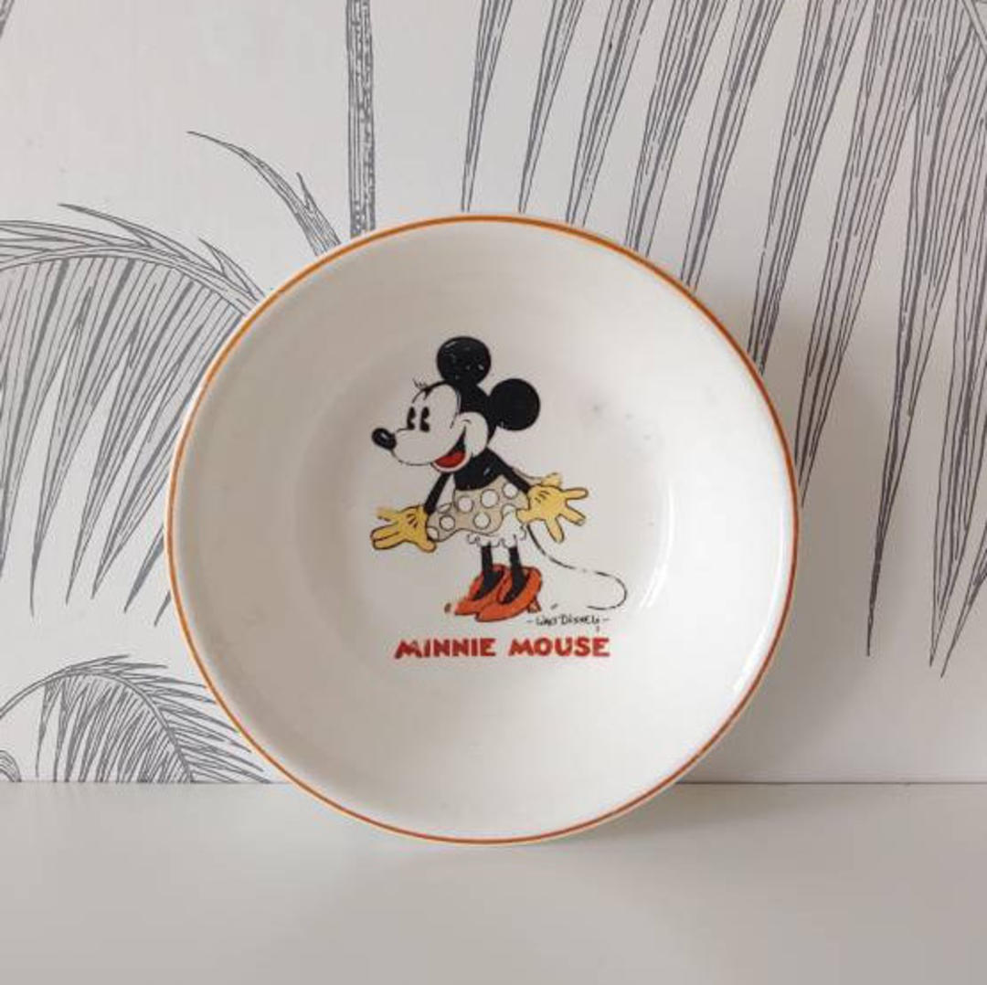 Minnie Mouse Walt Disney Enterprises circa 50's Vintage Bowl